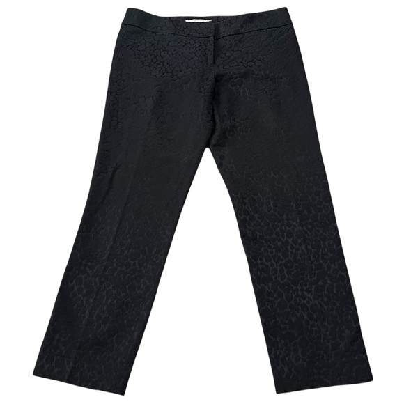 LOFT Pants - Ann Taylor Loft size 4p women’s black animal print pants